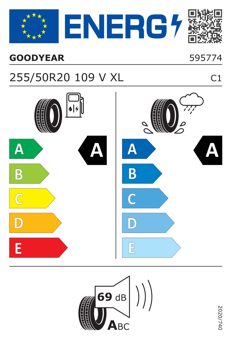 Goodyear Eagle F1 Asymmetric 3 255/50 R20 109V XL EDR, SCT, SUV, i 6 Goodyear Eagle F1 Asymmetric 3 255/50 R20 109V XL EDR, SCT, SUV, i - Afbeelding 6