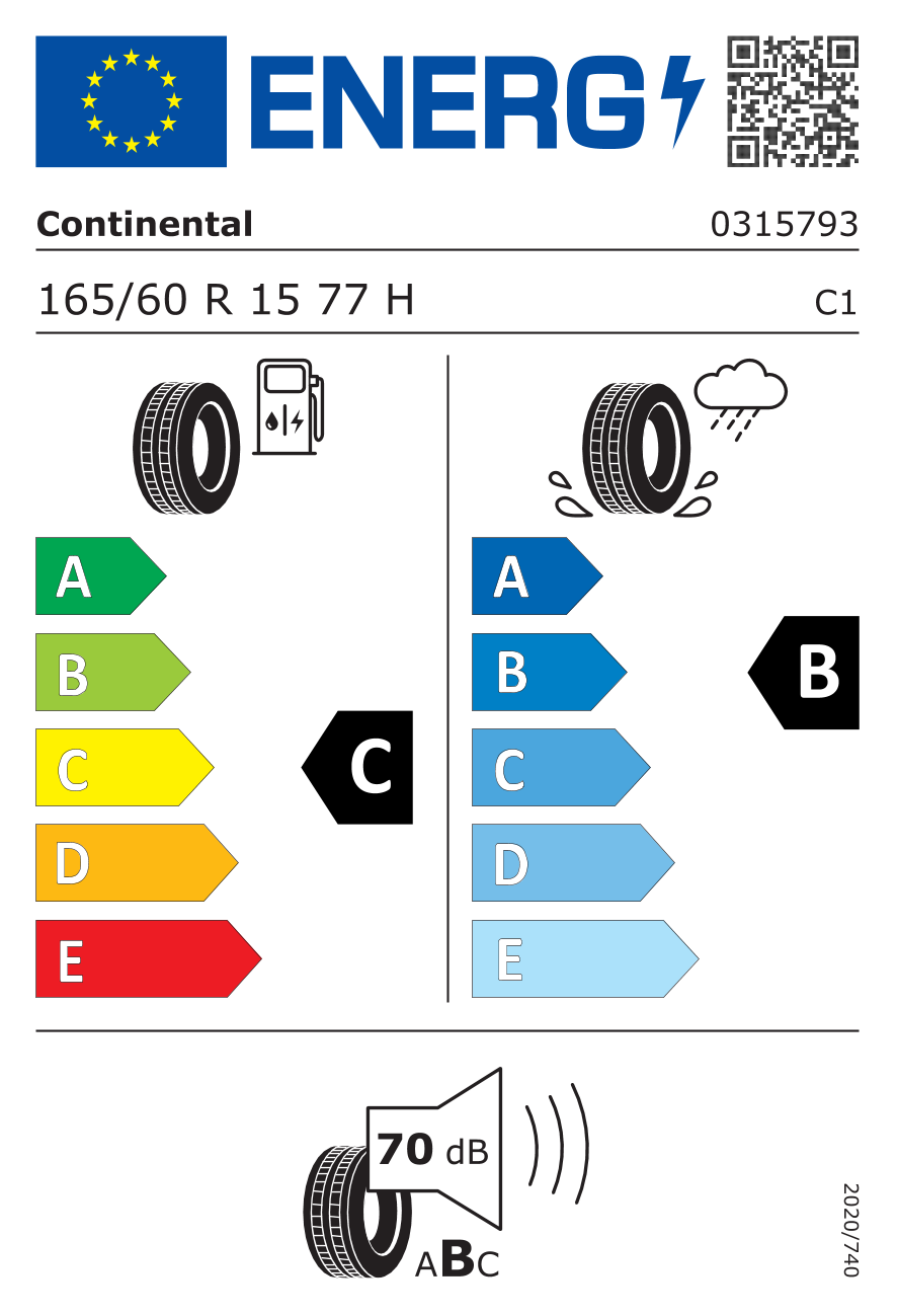 Continental ContiEcoContact 5 165/60 R15 77H 6 Continental ContiEcoContact 5 165/60 R15 77H - Afbeelding 6