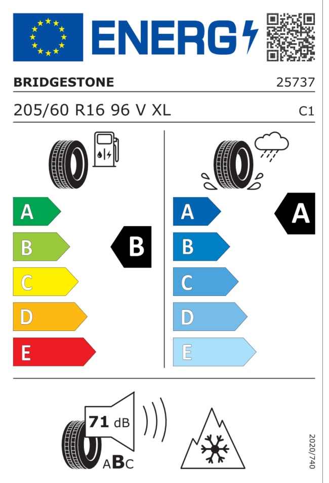 Bridgestone Weather Control A005 205/60 R16 96V XL - Afbeelding 6